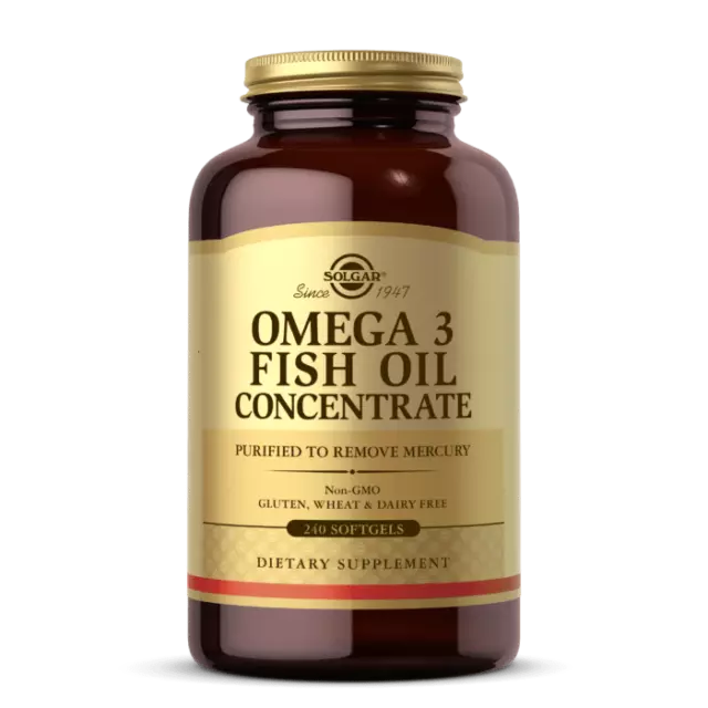 Solgar, Omega 3, Olio di pesce concentrato, 240 softgel