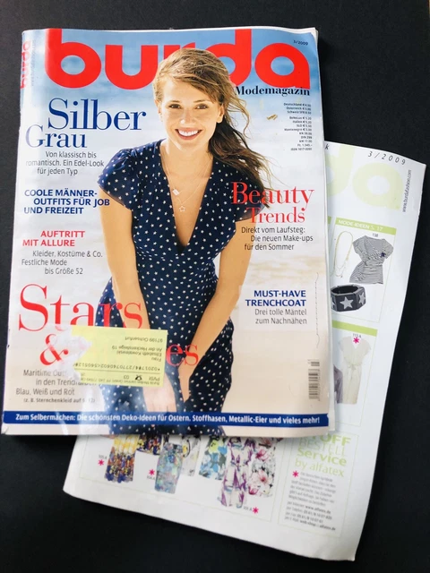 Heft Burda Style Ausgabe 03/2009 Zeitschrift Nähen Handarbeit Kleider Schnitt