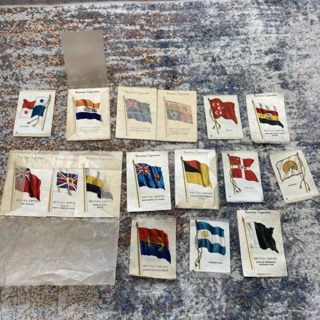 Kensitas Silk Cigarette Cards British Empire Flags