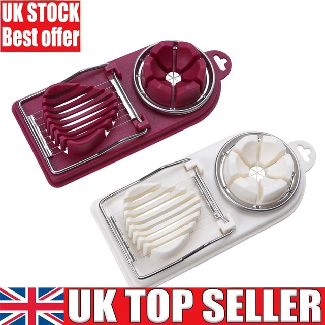 STAINLESS STEEL CUT Egg Slicer Egg Splitter Cutter Flower Mold Kitchen