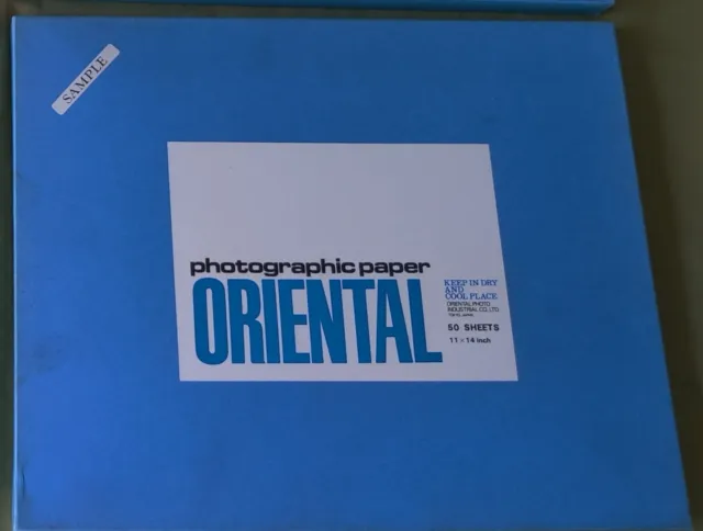 Caja de muestra de papel fotográfico oriental de 11"" x 14"" sin abrir - 50 unidades