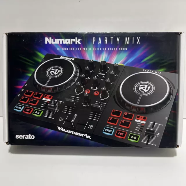 Numark Party Mix Dj Controller w/ Built In Light Show | NEW | Serato