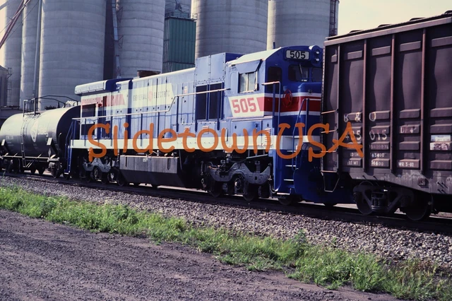 Vtg 1980's Original Photo Train Slide 505 Engine General Electric GE X2O004