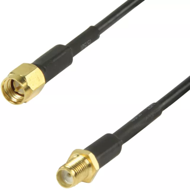 5M SMA Male to Female Coaxial Extension Cable -WiFi Router Antenna Aerial- 50OHM