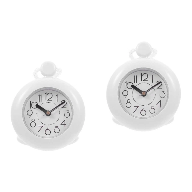 Horloge murale de salle de bain 2 pcs suspendue horloge murale étanche