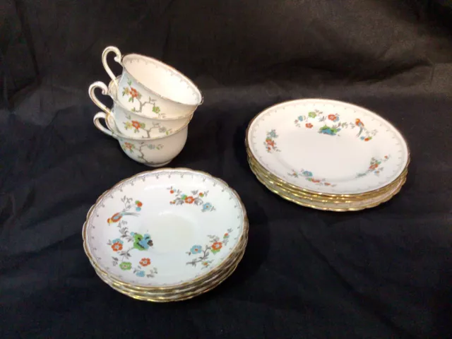 Tuscan Plant  Art  Deco Bone China Tea Set