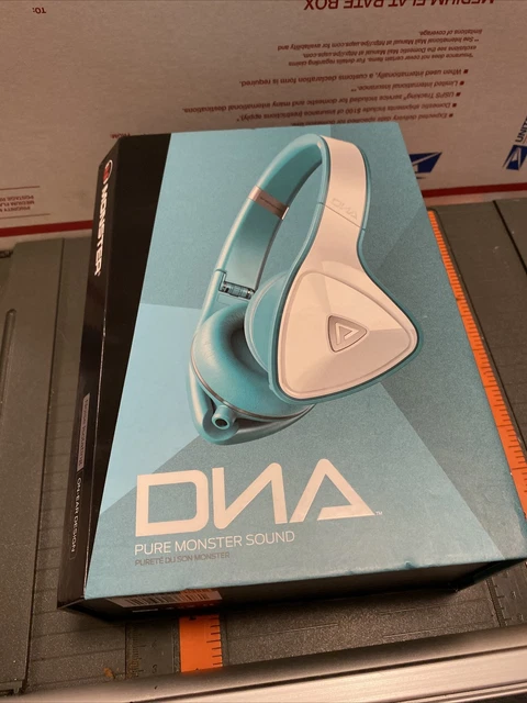 RARE TEAL Monster DNA On-Ear Headband Headphones 100% ORIGINAL