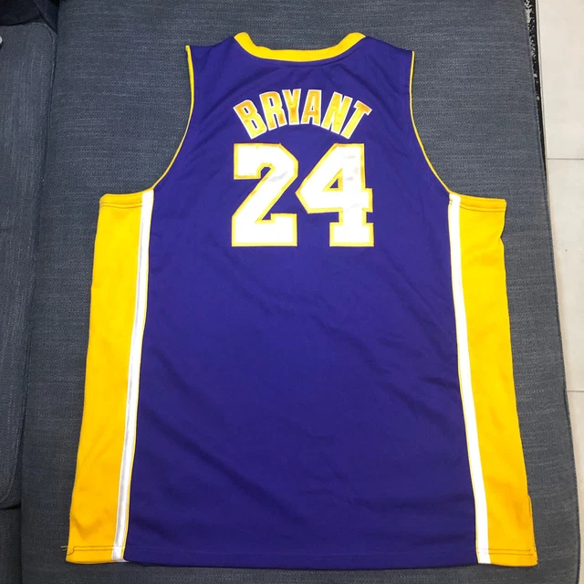 LA Lakers Kobe Bryant #24 Jersey Purple NBA Authentic Collection Adidas  Size 50