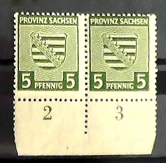 Briefmarken 5.Pfennig >SBZ >Provinz Sachsen >Deutsche Post >Postfrische Marken