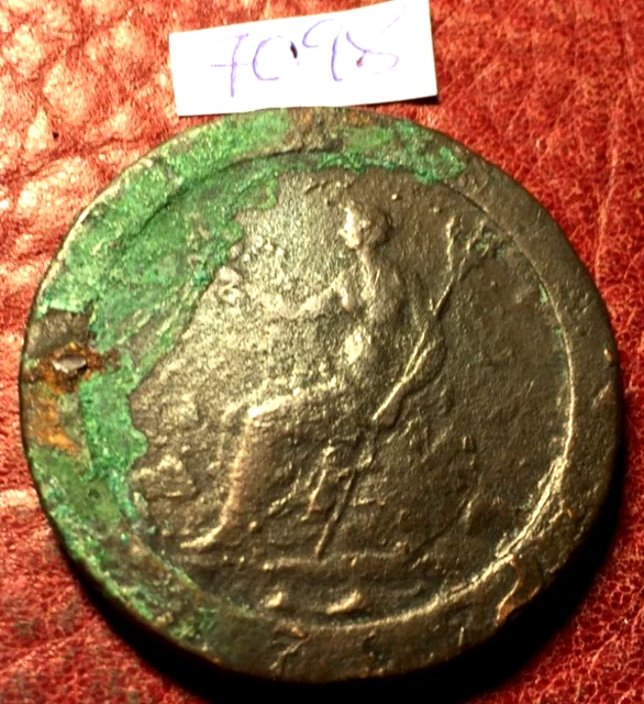ANTIQUE 1797 KING III CARTWHEEL PENNY 25.8gms JOB LOT 7098 £4.