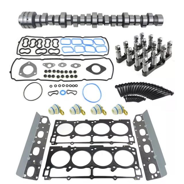 For Dodge Ram 1500 09-15 5.7L Hemi Non-MDS Lifters Camshaft Gaskets Plugs Kit
