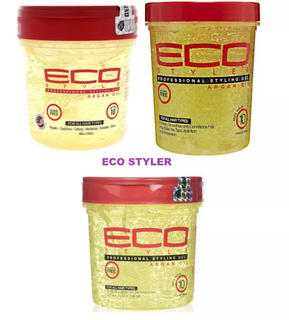 Eco Styler Styling Gel With Argan Oil For Hair styling and Setting UK FREE POST