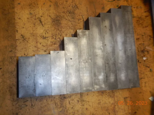 Lot Mna1 Machinist Made  Gage Gauge Blocks For Adjustable Angle Sine Plates