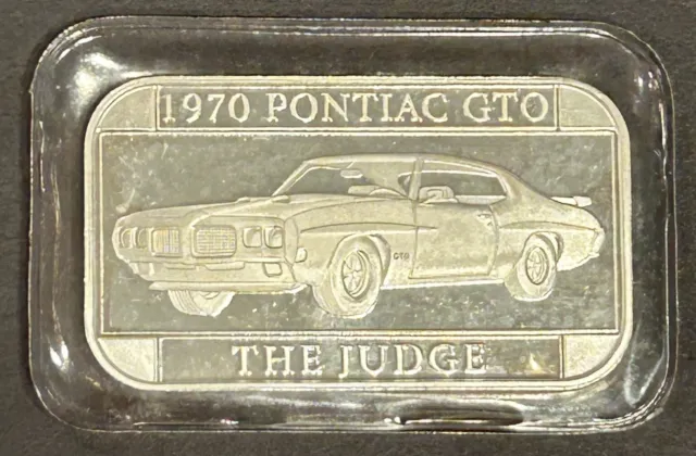 Sealed 1970 Pontiac GTO The Judge  1  ounce of Silver