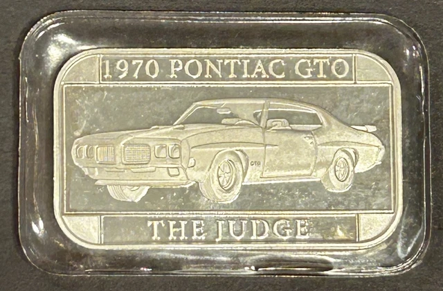 Sealed 1970 Pontiac GTO The Judge  1  ounce of Silver