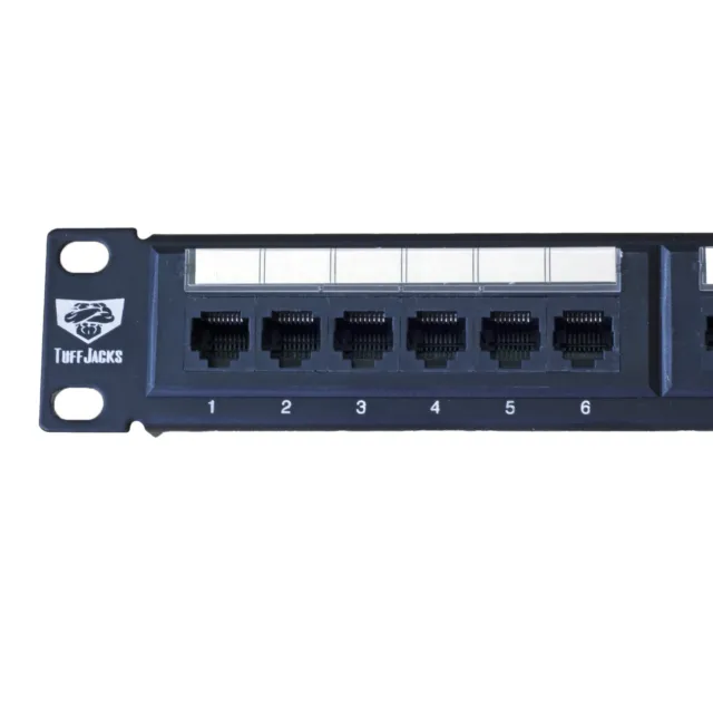 ValueLine Cat5e 24 Port Ethernet Patch Panel w/Wire management Bar RJ45 an RJ11