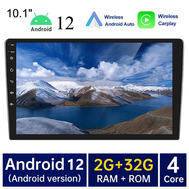 Android 12 Apple Carplay 10.1" Car Stereo Radio GPS WiFi Double Din Touch Screen
