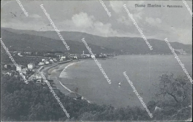 ce573 cartolina diano marina panorama provincia di imperia liguria