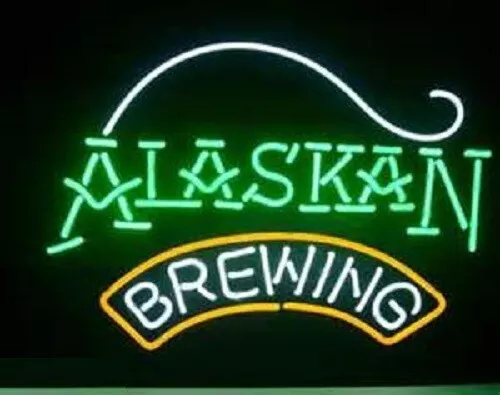 Alaskan Brewing CO Beer Alaska 20"x16" Neon Light Sign Lamp Bar Open Wall Decor