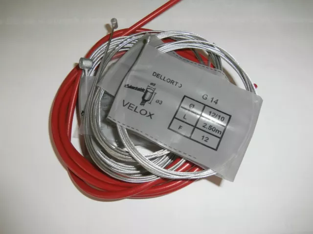 Lot De 6 M. De Gaine Rouge Ordinaire + 5 Cables Pour Peugeot 103.