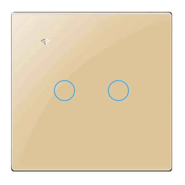 Interrupteur Intelligent Tuya Interrupteur D'Éclairage Zigbee Avec Cadre En Aluminium Et Interrupteur 2 Voies Interrupteur Intelligent Tuya Interrupteur D'Éclairage Zigbee Avec Cadre En Aluminium Et Interrupteur 2 Voies