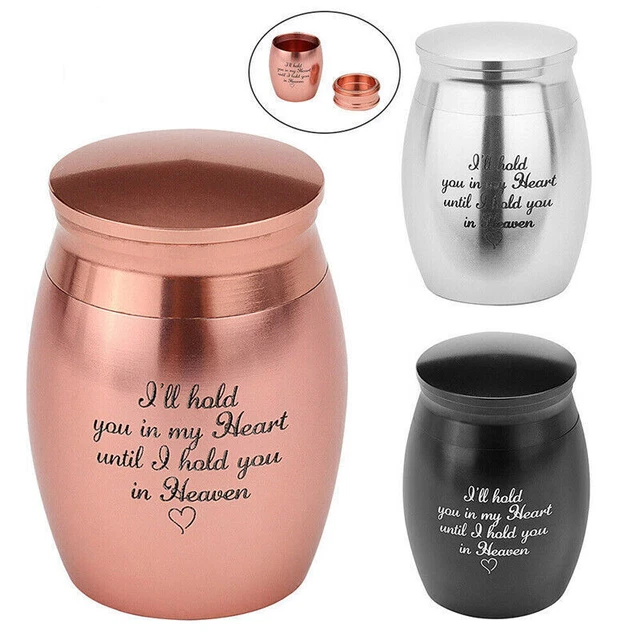 Small Cremation Urn Jar Holder Keepsake for Human Pet Ashes Memorial Funeral Box
