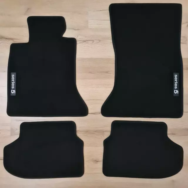 Car Floor Mats For BMW 5 F10 F11 M5 Black Carpet Rugs Waterproof Auto Liners New