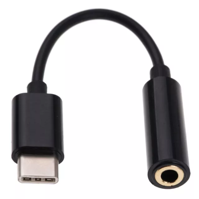 USB Type C TO 3.5mm Female Headphone Jack Adapter AUX Stereo Speaker Audio Cable