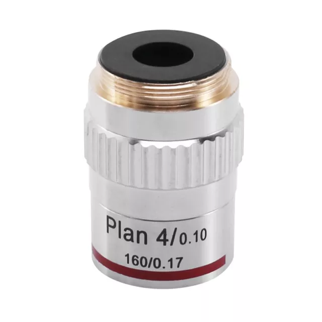 Microscope Plan Achromatic Objective Lens 4X Biological Metallurgical4635