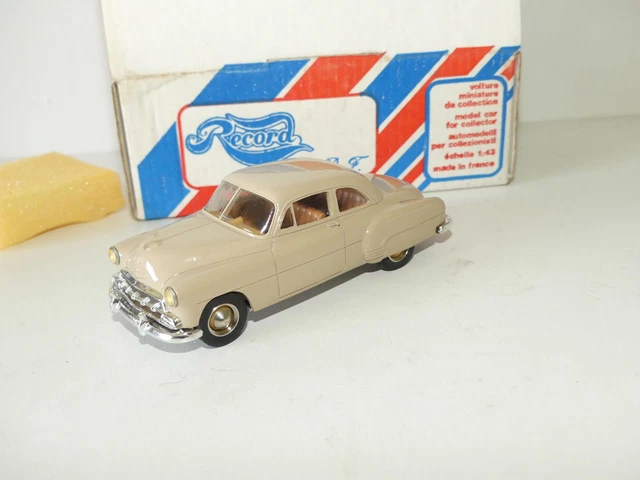 Miniature Record MRF - Peugeot 202 Cabriolet Blanc - Échelle 1:43