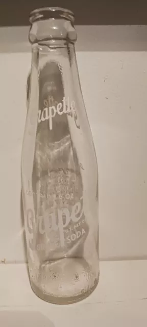 Grapette Grape Soda Bottle Aiken South Carolina sc s.c 1950