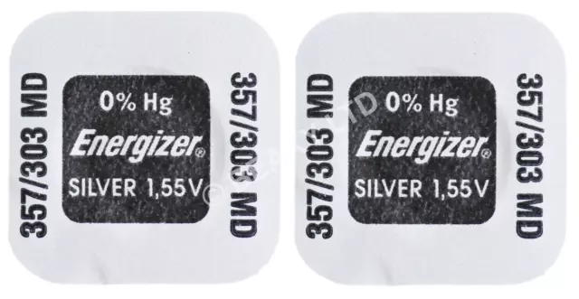 EPX76 (357 SR44 ) Silver Oxide Watch Battery 1.55v TWINPACK [ORIGINAL ENERGIZER]