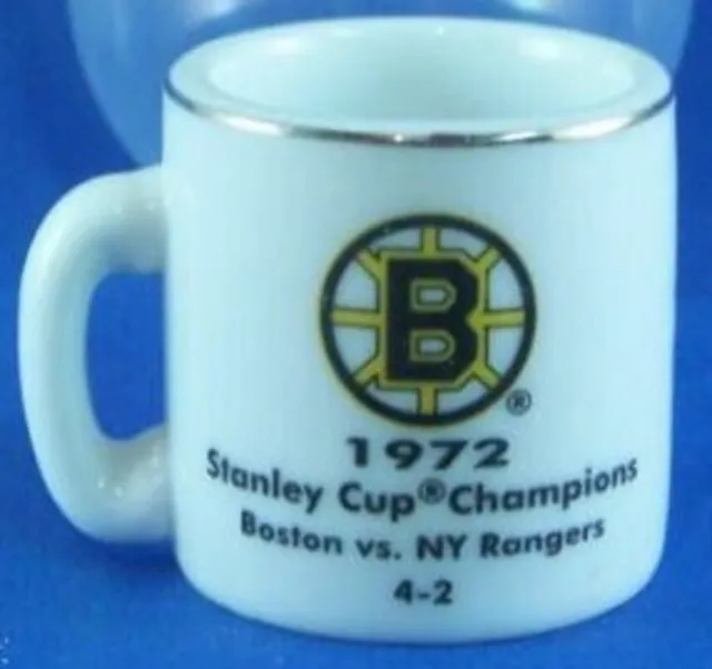 1972 Boston Bruins Ceramic Mini Mug Nhl 1.25" Tall Stanley Cup Champions