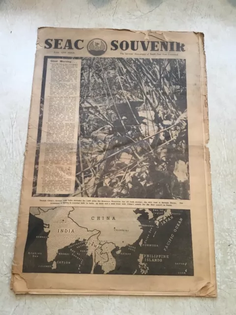 SOLDIERS SEAC Newspapers SOUVENIRS SE ASIA COMMAND BURMA FRONT