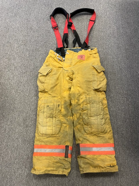 Morning Pride Firefighter Bunker Gear Turnout Pants 36x31 With Suspenders