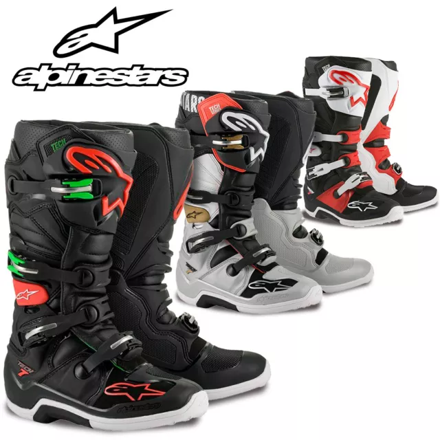 Alpinestars Tech 7 Motocross Boots Men's Pro MX Off Road Dirt Racing Enduro ATV