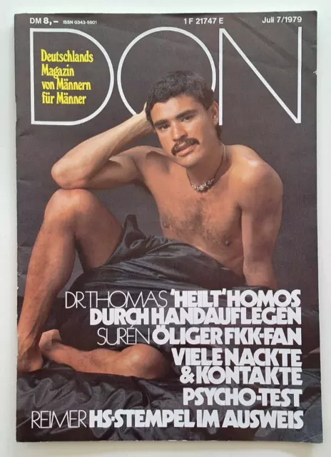 DON Männer Magazin Gay Zeitschrift Heft 7/1979 Vintage sehr selten aus Nachlass