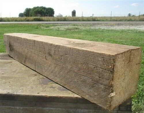 Reclaimed Barn Beam Wood Shelf, Architectural Salvage Fireplace Mantel a39,