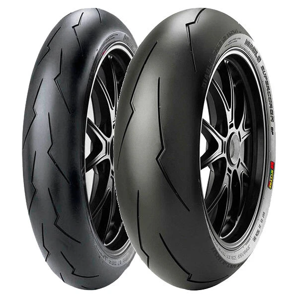 Set De Pneus Pirelli Diablo Supercorsa V2 SC1/SC2 120/70-17 Et 190/55-17 - Pour Circuit