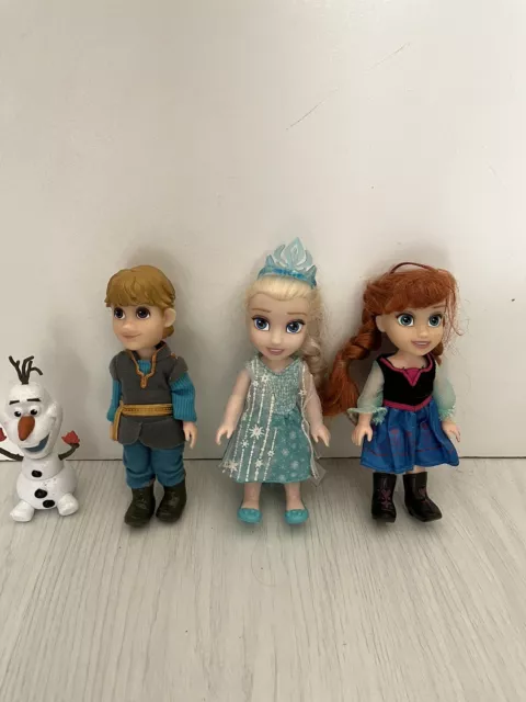 Disney Frozen  Petite 6” Princess Dolls Elsa, Anna, Kristoff 2