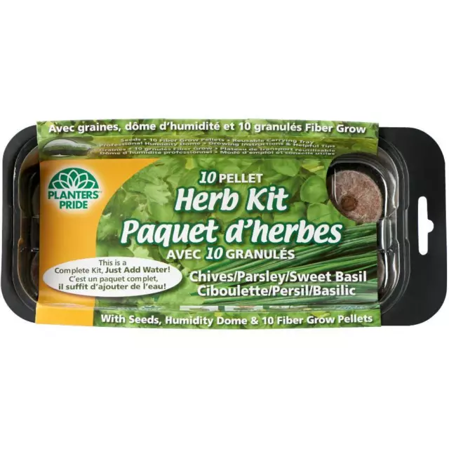 10 Pellet Herb Windowsill Greenhouse Kit
