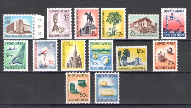 1961-62 South West Africa - Yvert no. 2354/66 - MNH**