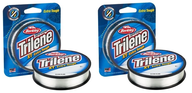 (2) Berkley Trilene XT Fishing Line 330 Yd Spool Clear 12 lb You'll Get 2 Spools