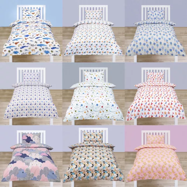 Baby Toddler Duvet Cover Pillowcase Cot Bedding Set Travel Junior Bed New *SALE*