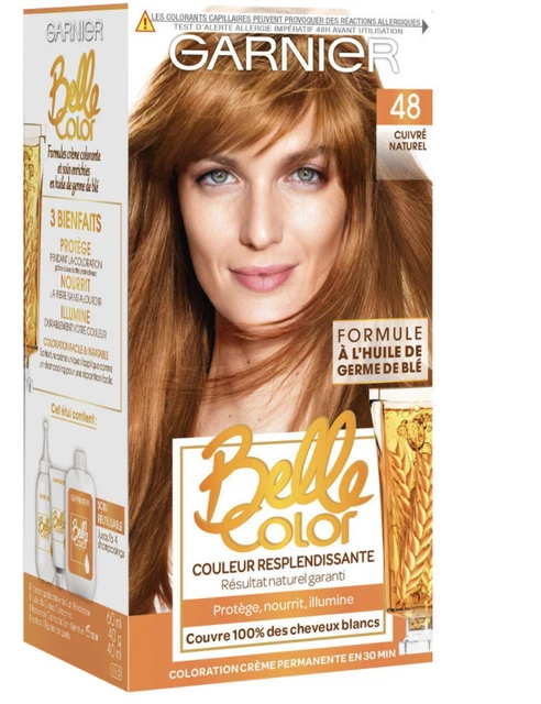 Coloration Garnier Belle Color 21 - Châtain Clair Doré Naturel - Lot De 3 Boîtes - Neuf