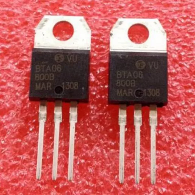 10PCS BTA06-800B BTA06 6A 800V TO-220 Triac FAST SHIP