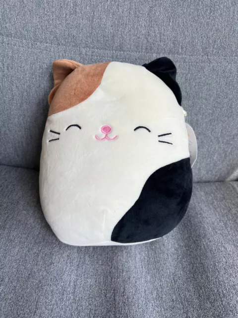 Squishmallows Calico Cat and Broomstick Halloween Plush Toy, 8 in