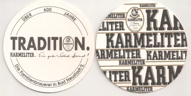 Karmeliter Bräu, Bad Neustadt - Bierdeckel "TRADITION."