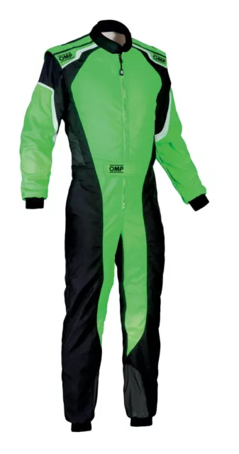 OMP KS-3 Suit Green Go Karting Racing Overall CIK 3 Layers 2019