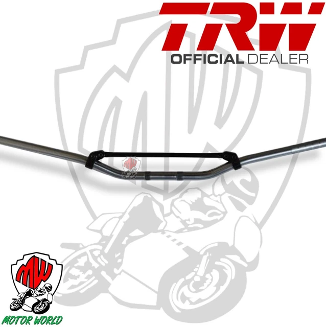 Manillar TRW Acero Negro 22 Mm X 755 Mm Estilo Superbike, Perfecto Para Cafe Racer, Scrambler O Custom